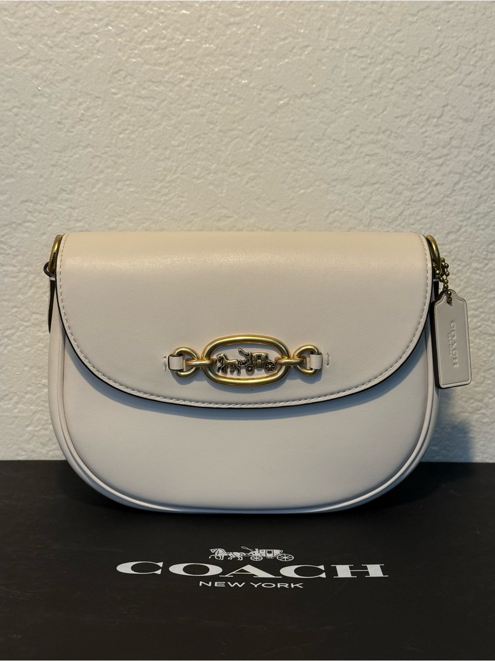 Coach Harley Crossbody - Chalk - Brass Hardware - Glovetanned Leather
